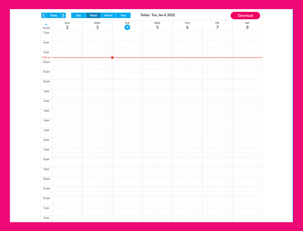 Simple Calendar Widget Library For Axure | Axure Market - Store for Best Axure Widget Libraries