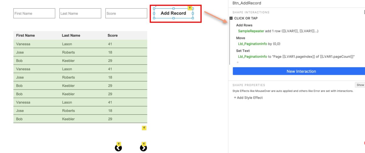 Axure Tutorial How to add an item to Axure Repeater?